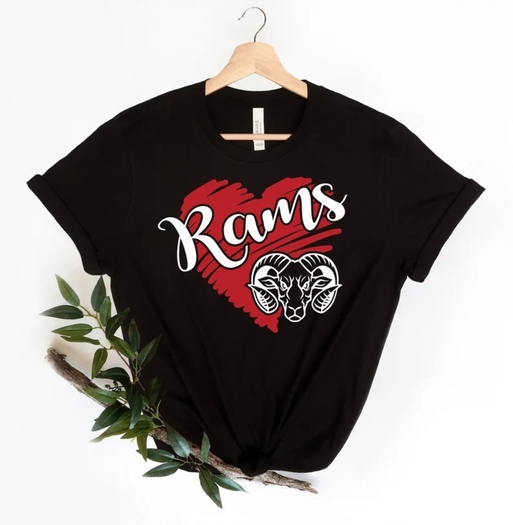Team Mascot Shirt Rams Team Spirit Fan School Spirit